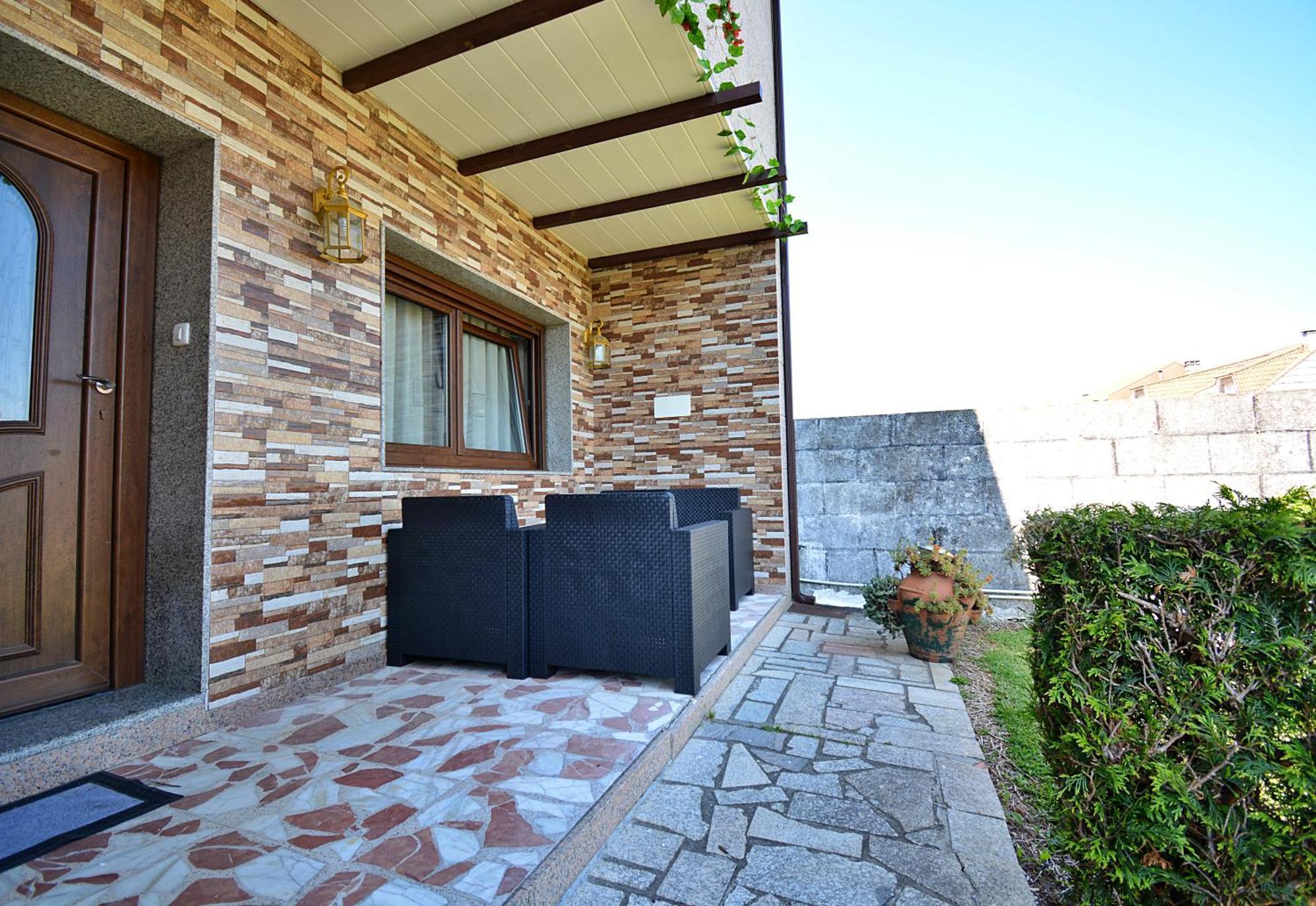 Casa de playa en un pequeño paraíso Isla de Arosa Exterior foto
